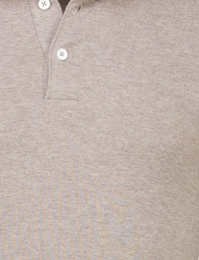 Poloshirt beige Cavallaro Camicia katoen