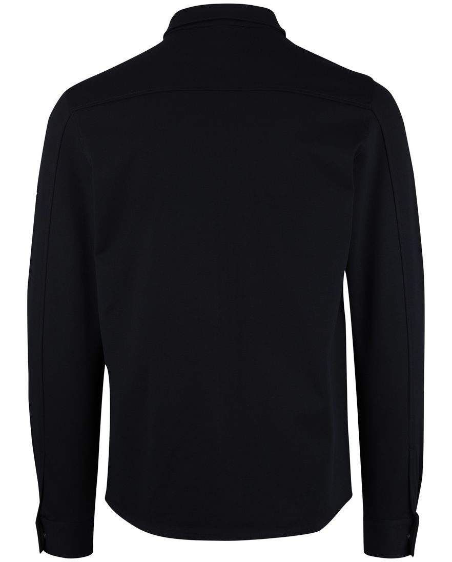 Cavallaro overshirt zwart met borstzakken