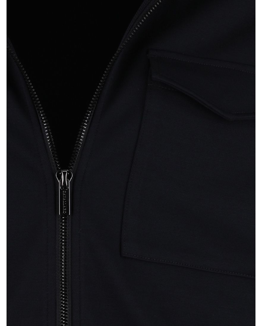 Cavallaro overshirt zwart met borstzakken