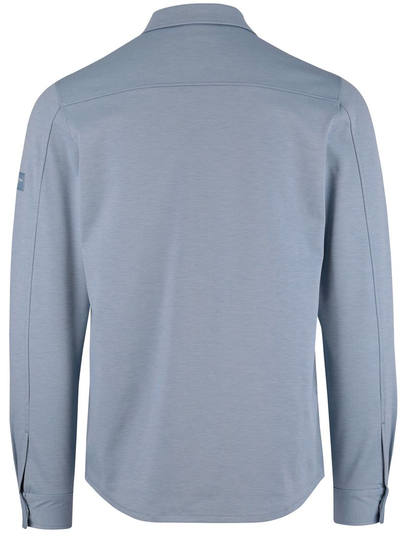 Overshirt Cavallaro lichtblauw borstzakken normale fit