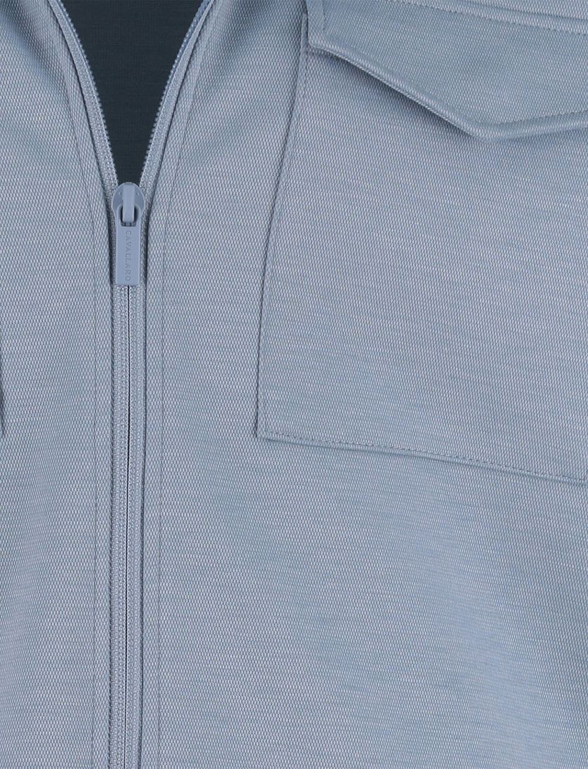 Overshirt Cavallaro lichtblauw borstzakken normale fit