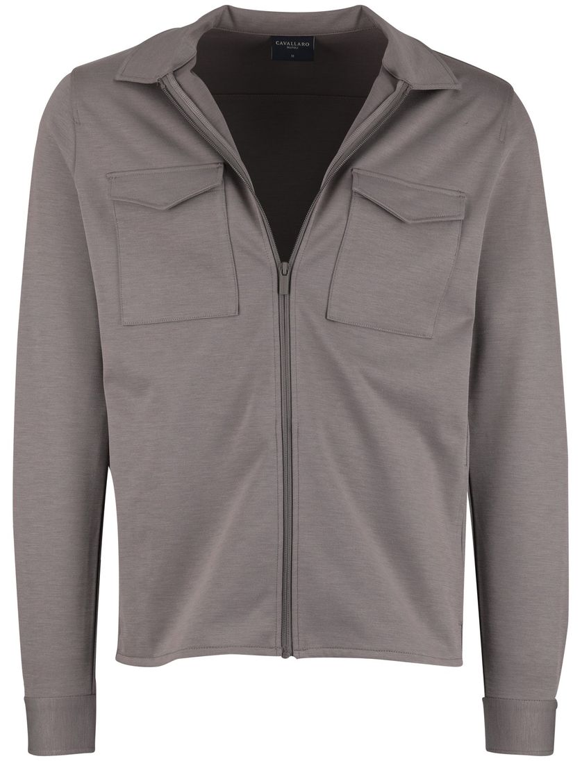 Overshirt bruin Cavallaro gemeleerd