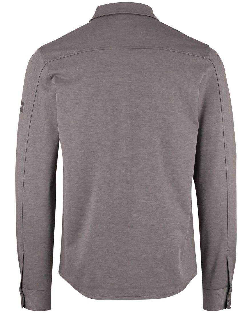 Bruin overshirt Cavallaro gemeleerd met borstzakken