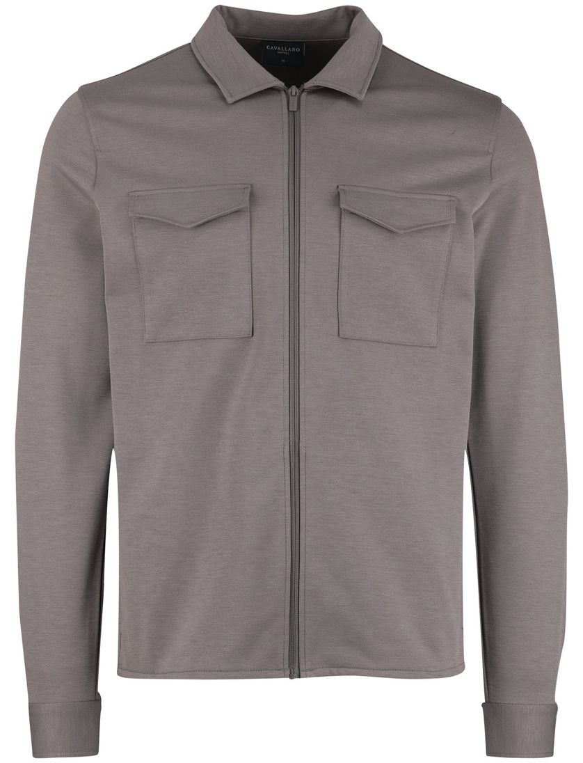 Overshirt bruin Cavallaro gemeleerd