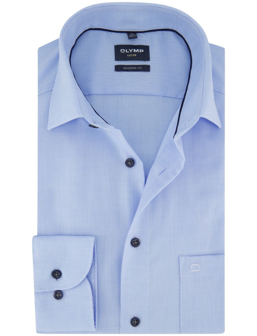 Olymp Modern Fit overhemd lichtblauw