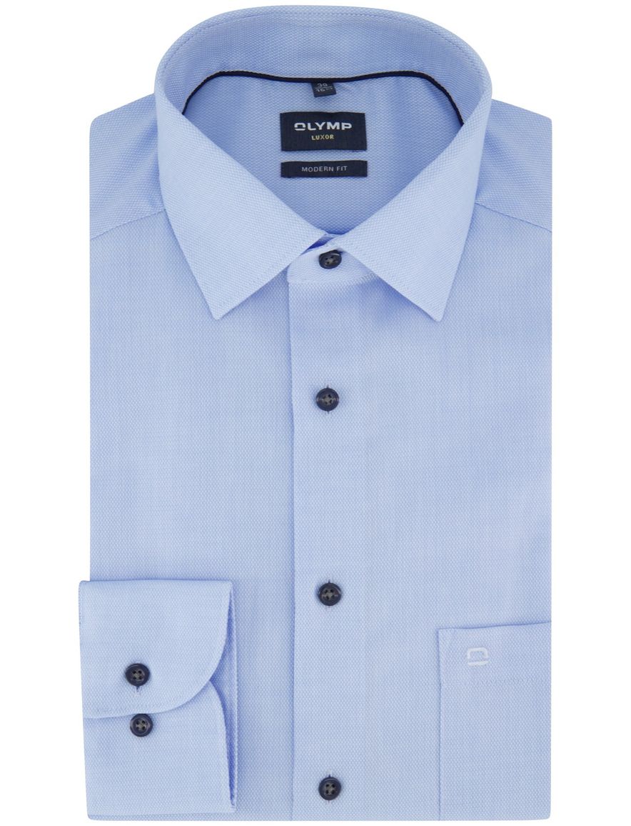 Olymp Modern Fit overhemd lichtblauw