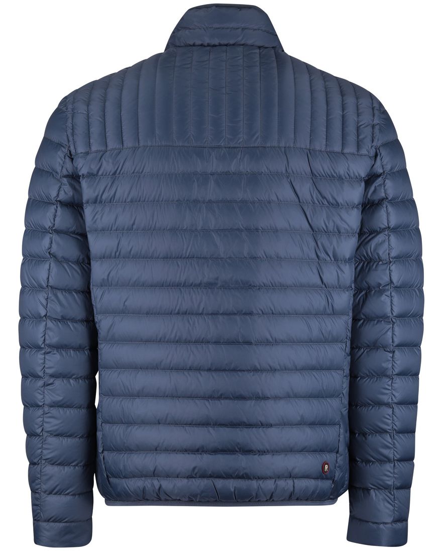 Reset korte jas gewatteerd blauw met borstzak