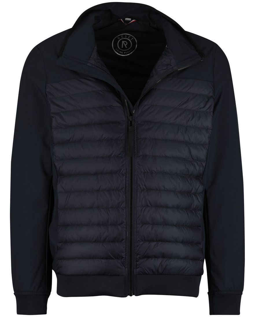 Donkerblauwe tussenjas Reset waterdicht