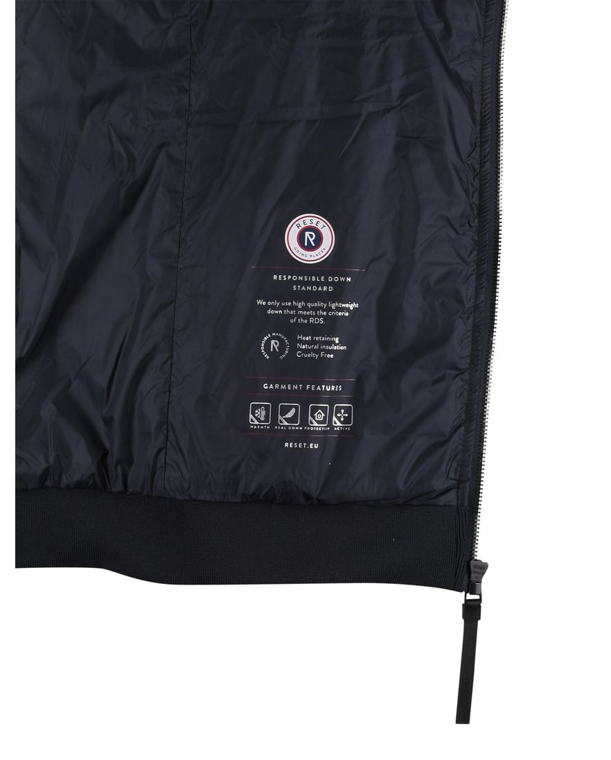 Donkerblauwe tussenjas Reset waterdicht