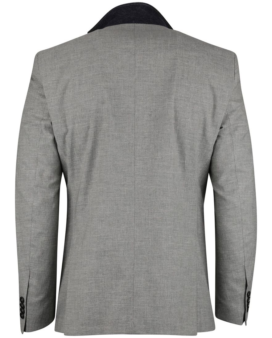 groen gemêleerd colbert Carl Gross polyester met viscose voering