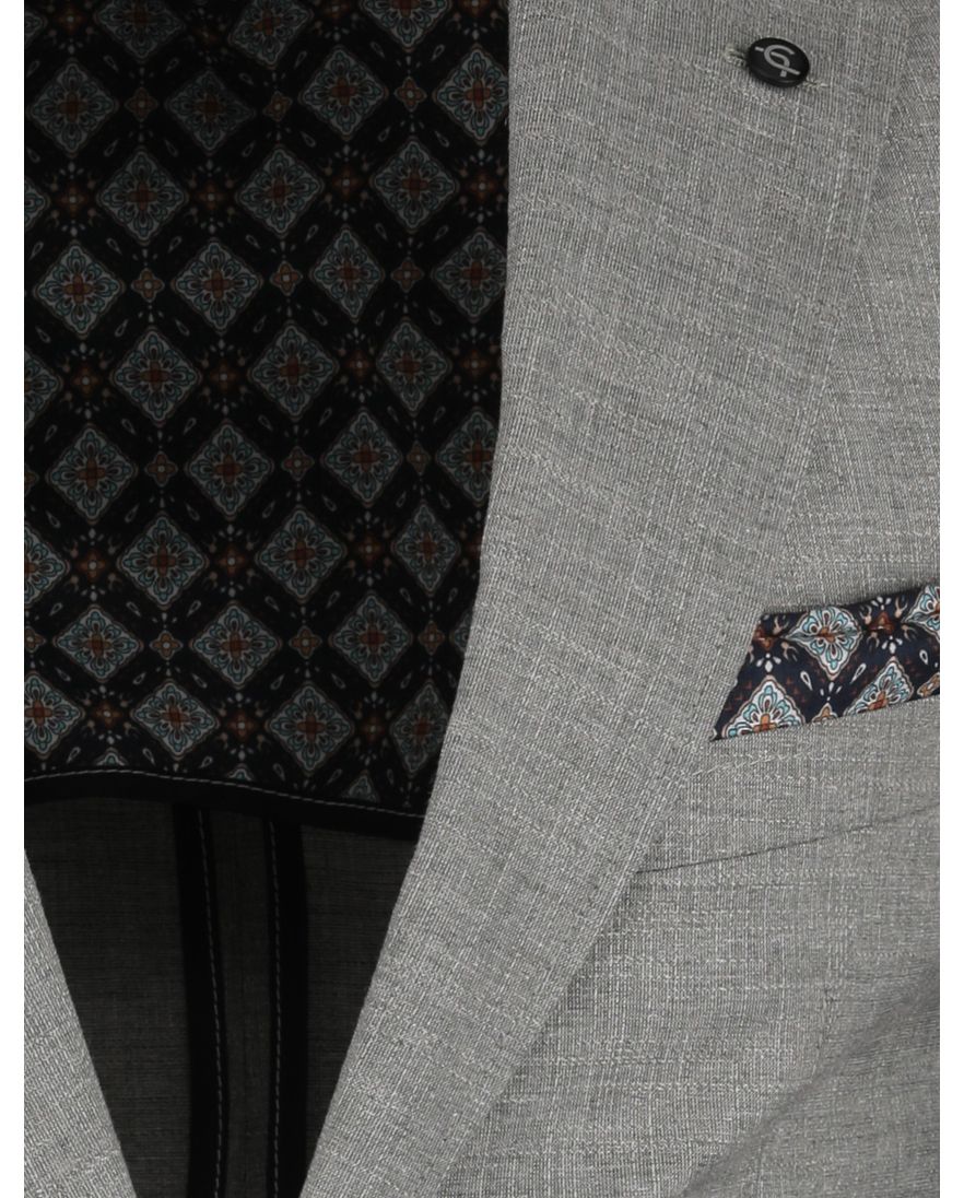 groen gemêleerd colbert Carl Gross polyester met viscose voering