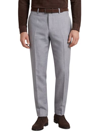 Carl Gross pantalon lichtblauw gemeleerd Carl Gross slim fit