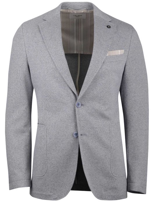 Colbert Carl Gross Sakko blauw geprint normale fit