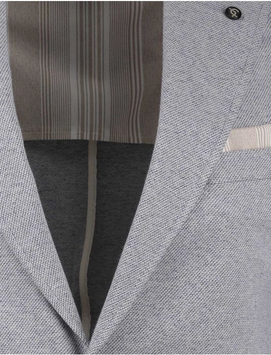 Colbert Carl Gross Sakko blauw geprint normale fit