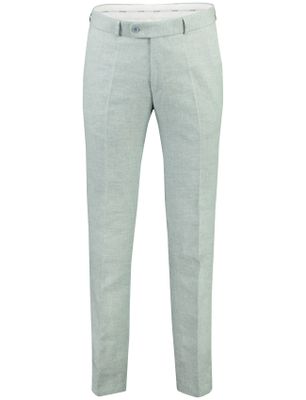 Carl Gross groene pantalon Carl Gross flatfront model