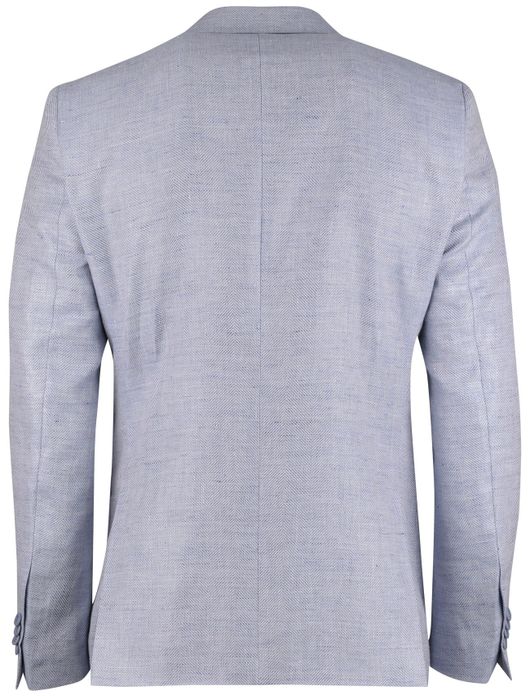 Carl Gross Sakko colbert blauw gemeleerd normale fit