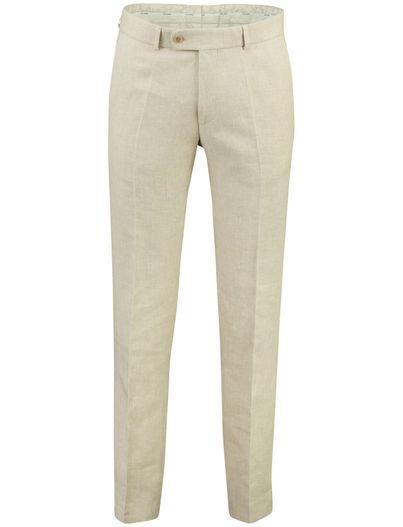 Carl Gross pantalon Carl Gross flatfront model normale fit beige