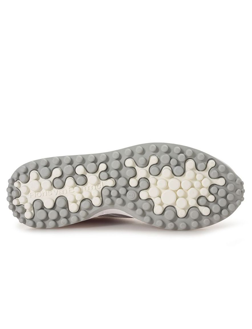 Sneaker Van Bommel bruin beige groen textiel geprint