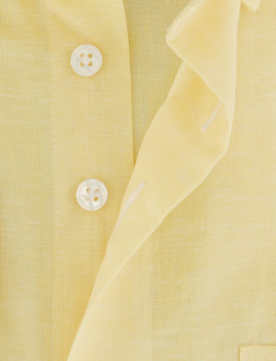Portofino overhemd geel met borstzak