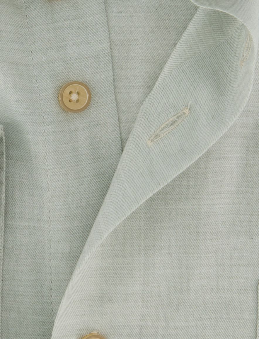 Groen overhemd Portofino button down boord zijde