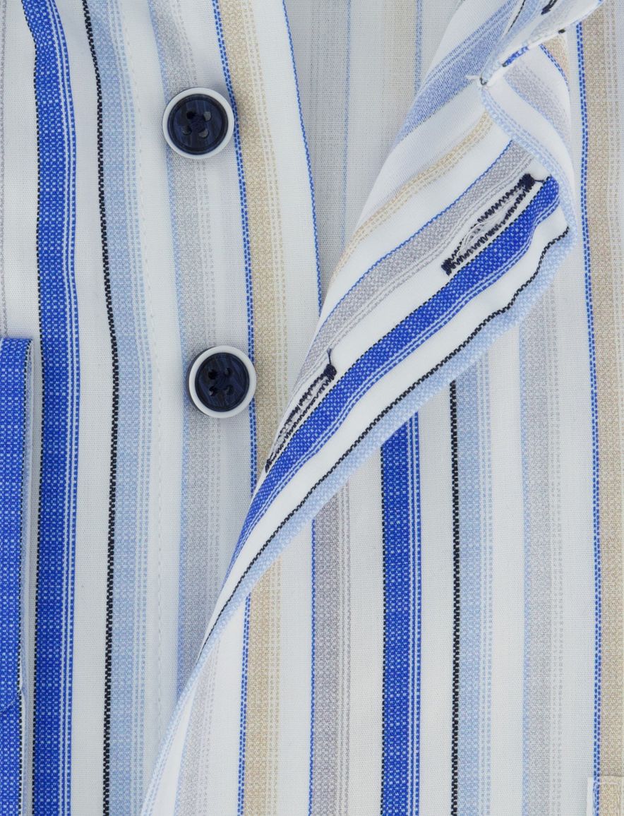 Portofino overhemd blauw strepen