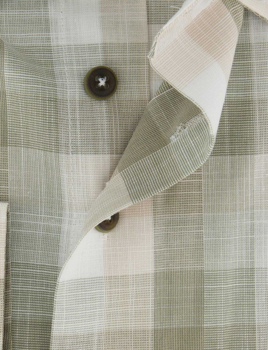 Portofino overhemd groen geruit
