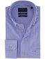 Overhemd blauw gestreept Portofino enkele borstzak casual