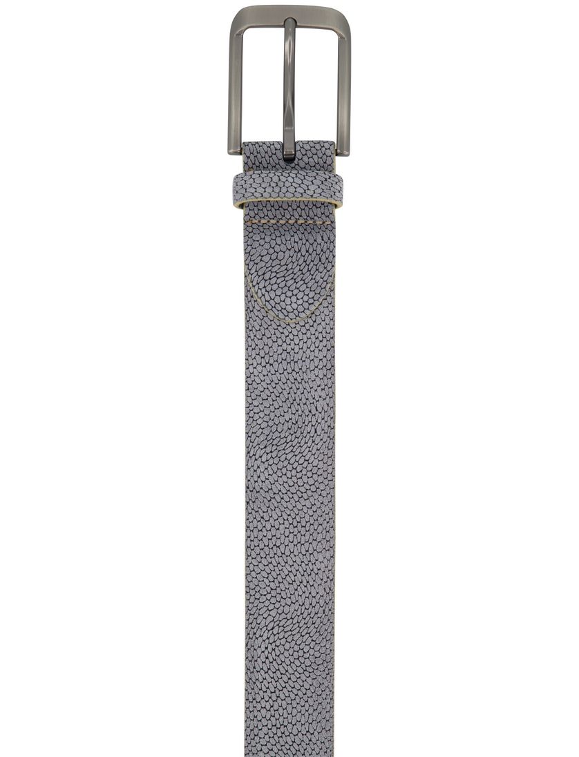 Riem Melik van leer geprint grijs