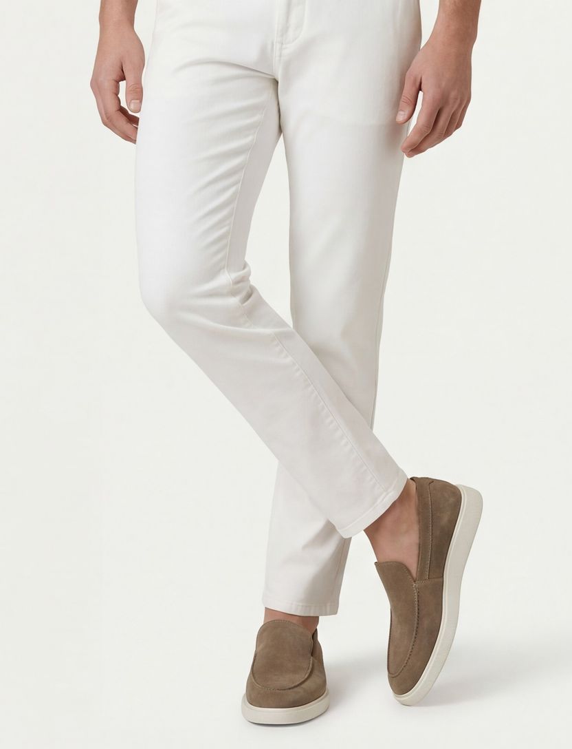 loafers Melik beige leer suede effen