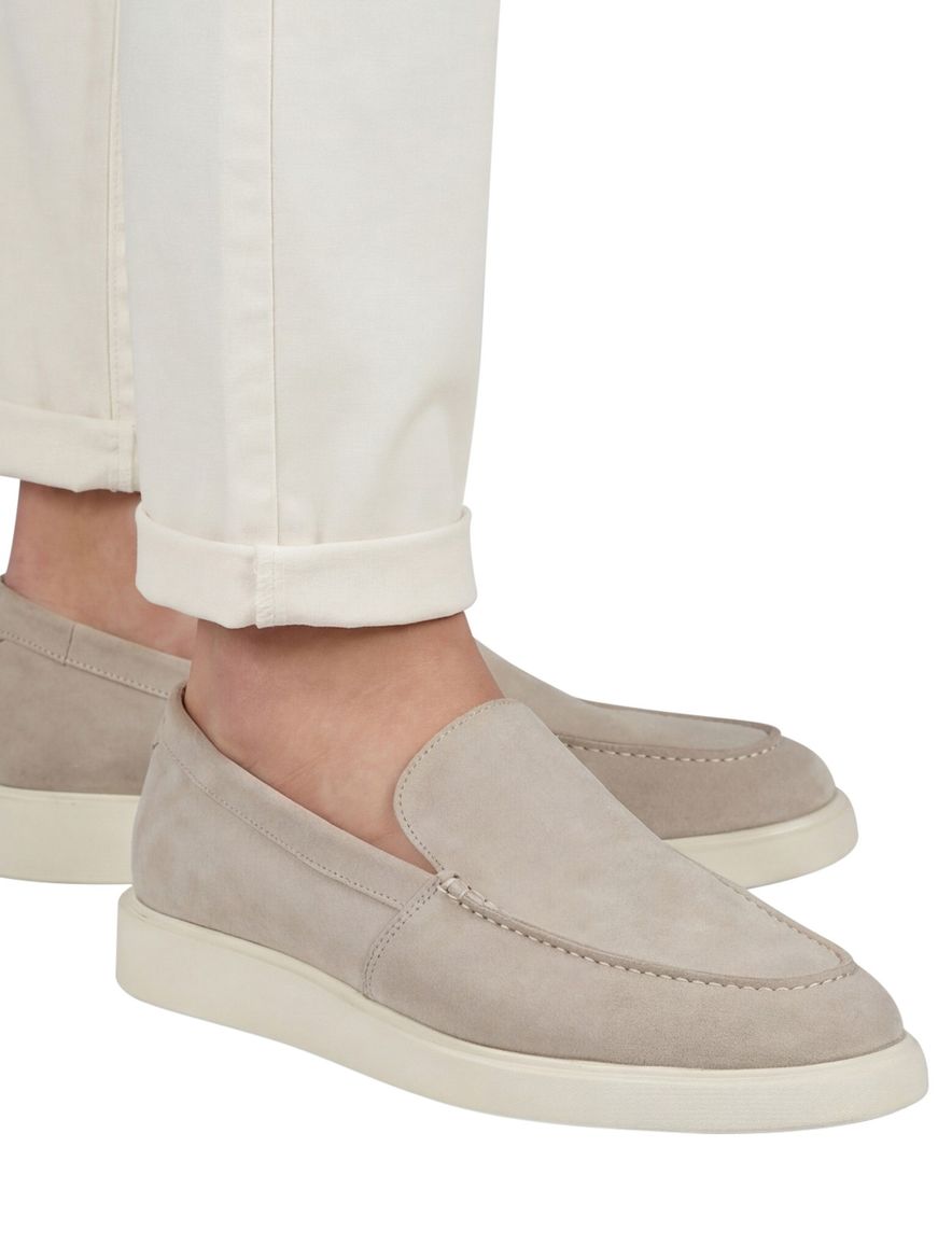 Beige loafers Melik creme zool leer suede
