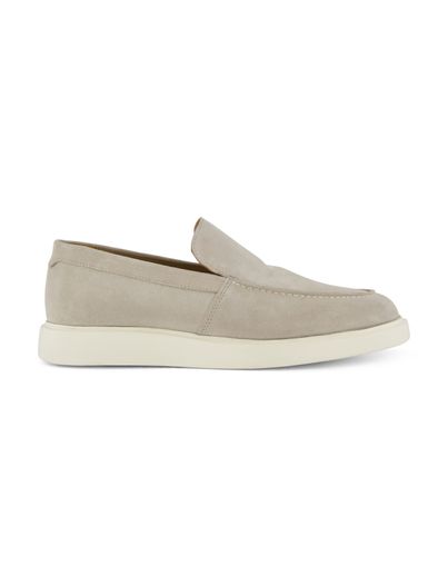 Melik loafers Melik beige leer suede creme zool