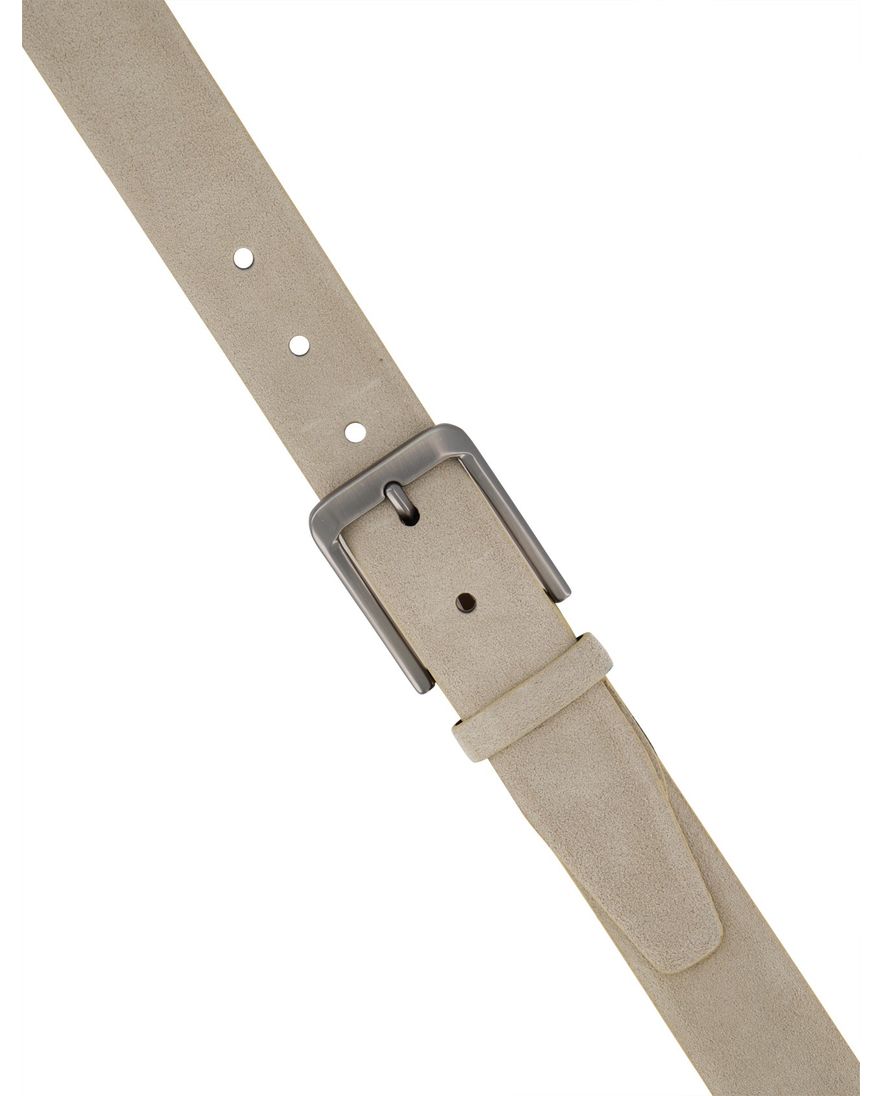 Leren beige Melik riem effen