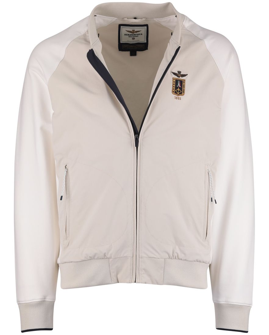 tussenjas Aeronautica Militaire met afneembare capuchon beige