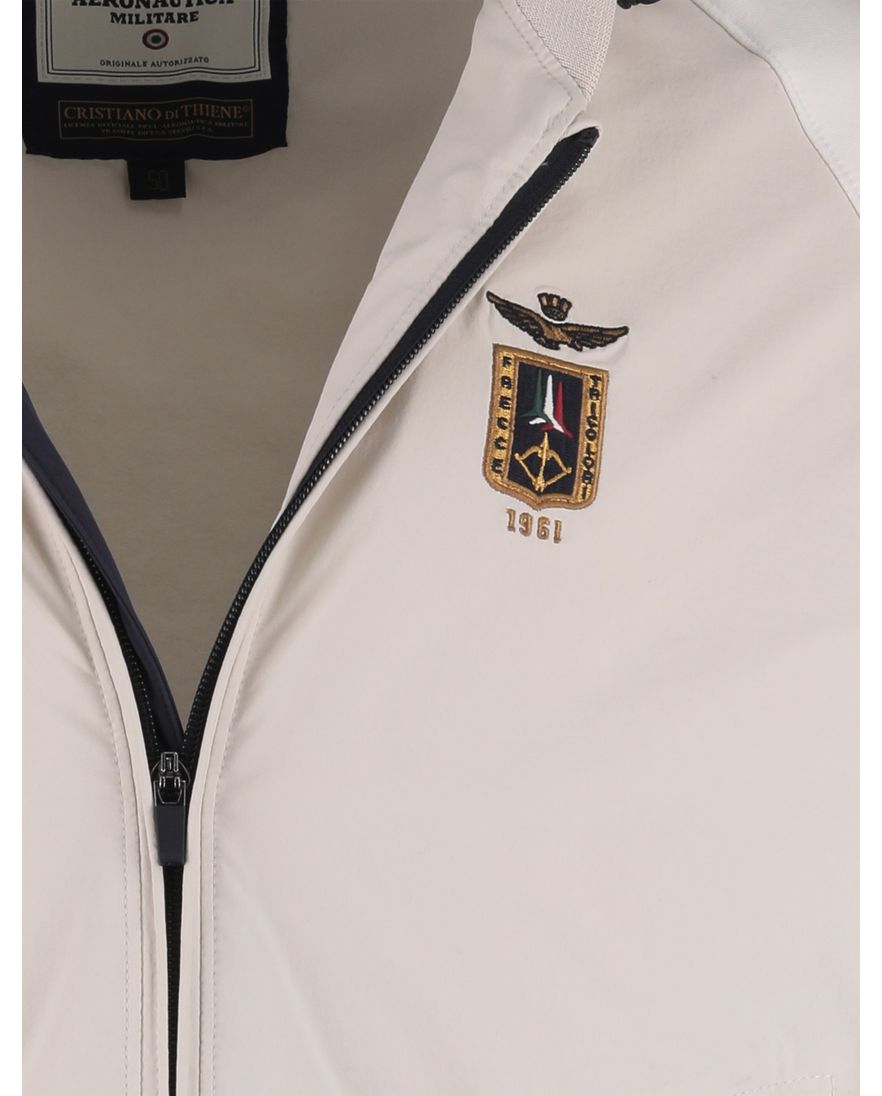tussenjas Aeronautica Militaire met afneembare capuchon beige