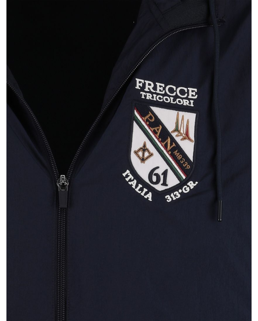 tussenjas Aeronautica Militaire met afneembare capuchon navy