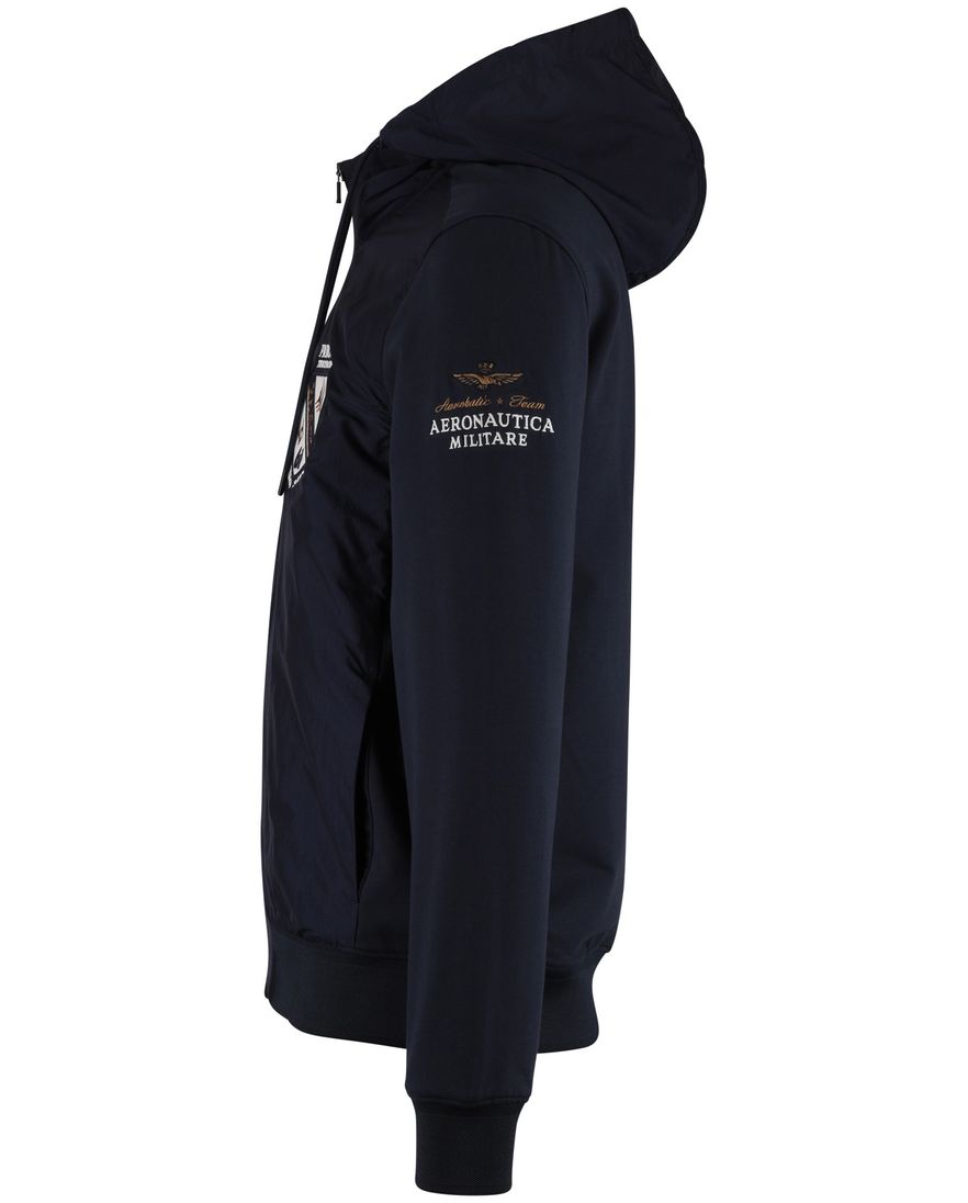 tussenjas Aeronautica Militaire met afneembare capuchon navy