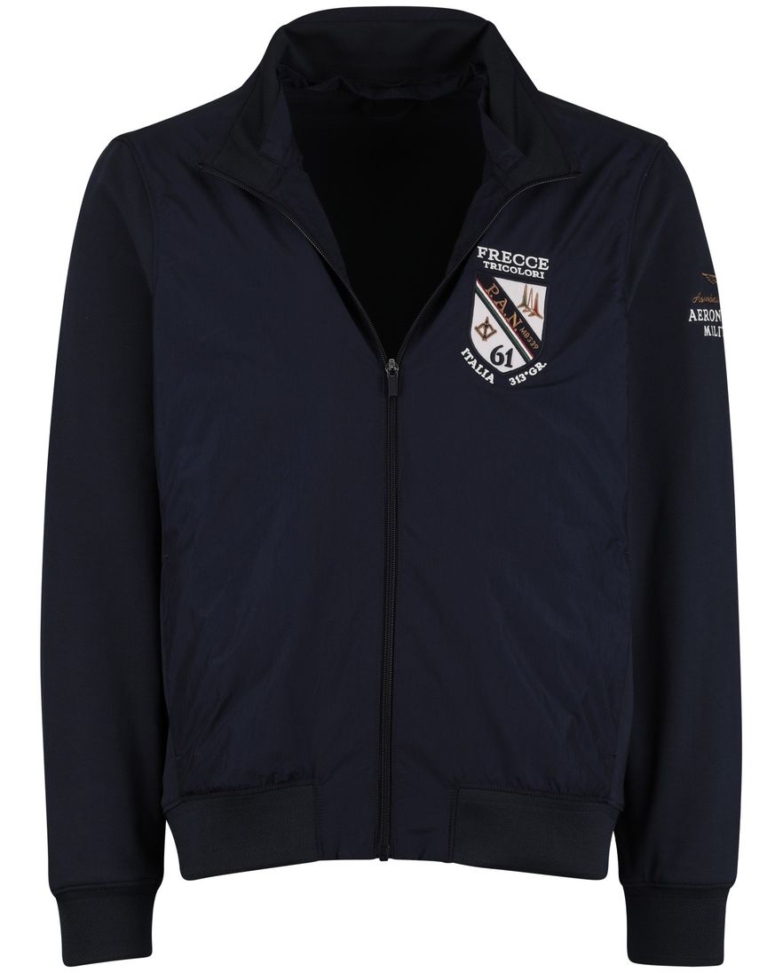 tussenjas Aeronautica Militaire met afneembare capuchon navy