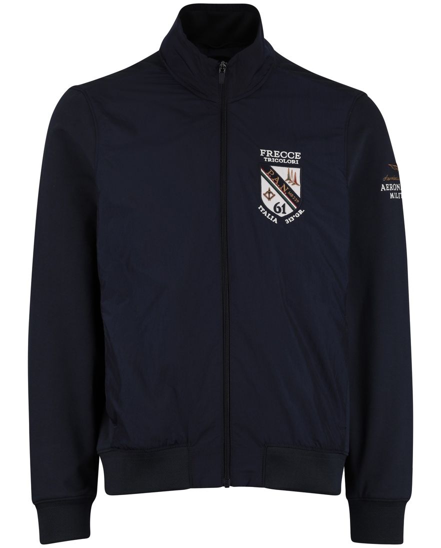 tussenjas Aeronautica Militaire met afneembare capuchon navy