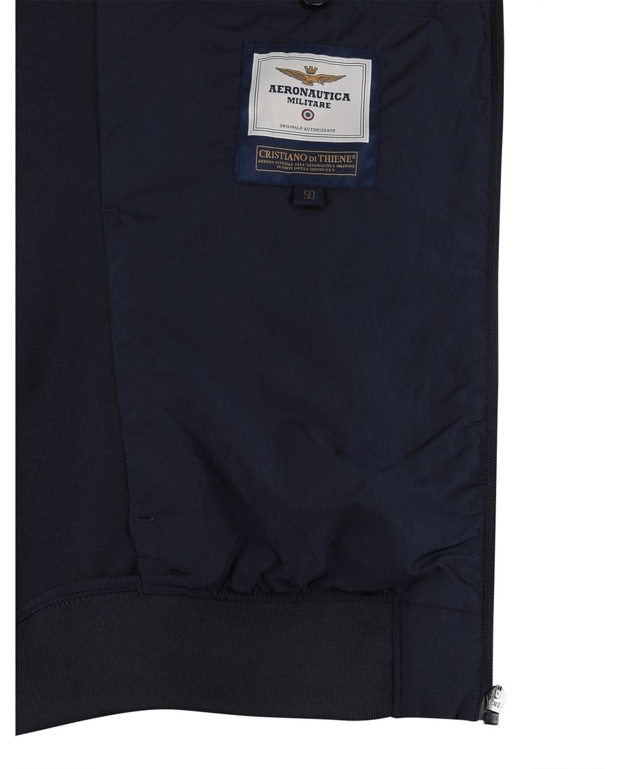 tussenjas Aeronautica Militaire met afneembare capuchon navy