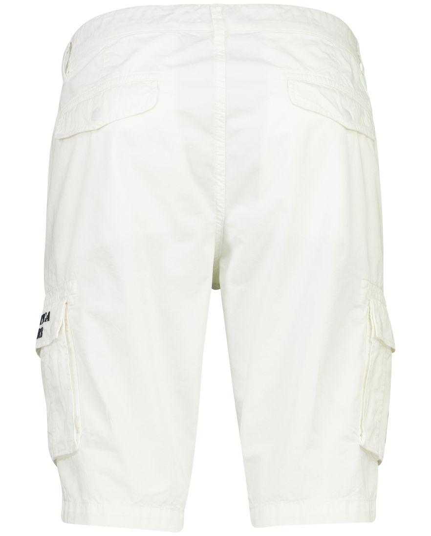 Witte bermuda Aeronautica Militare cargo slim fit