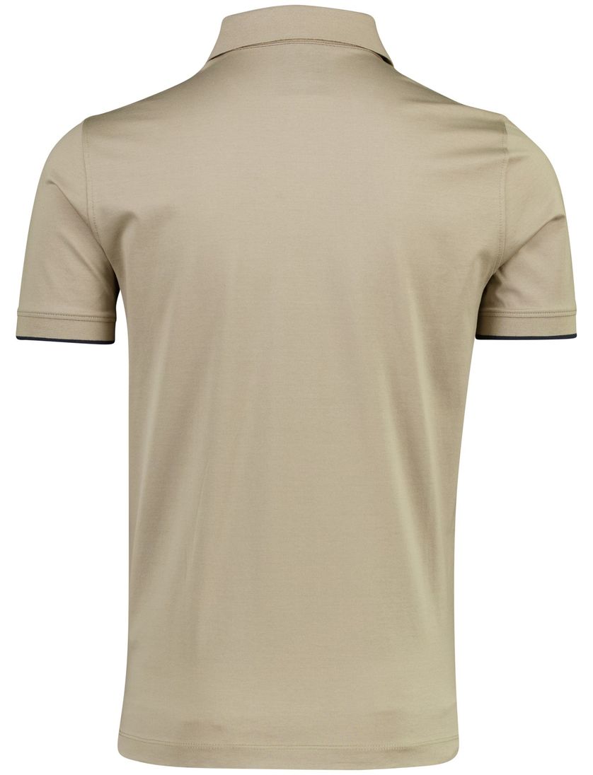 Poloshirt bruin Aeronautica 3-knoops normale fit