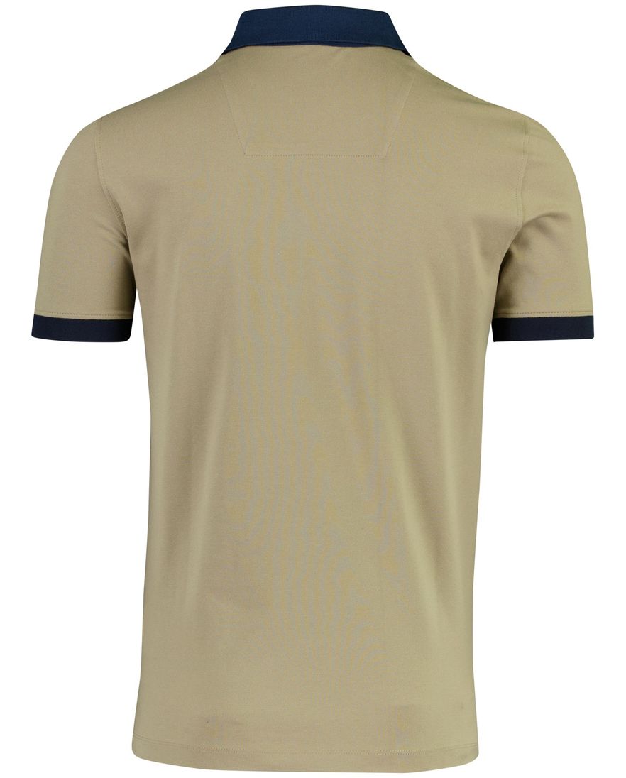 Beige polo korte mouw Aeronautcia Militaire normale fit