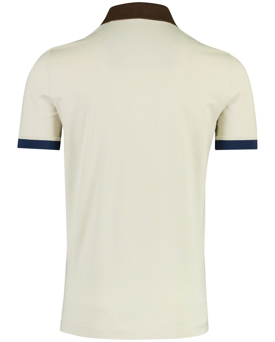 Creme poloshirt korte mouw Aeronautica Militaire