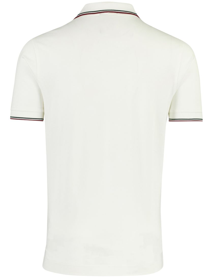 Poloshirt Aeronautica Militaire wit v-hals normale fit