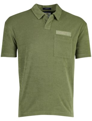 Aeronautica Militare Aeronautica Militaire poloshirt comfort fit badstof groen