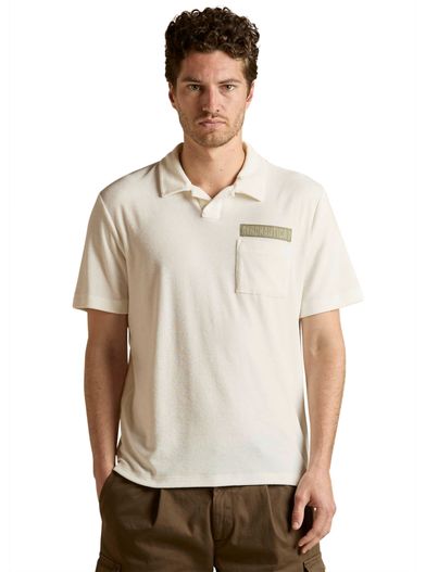 Aeronautica Militare Aeronautica Militaire poloshirt comfort fit badstof off white