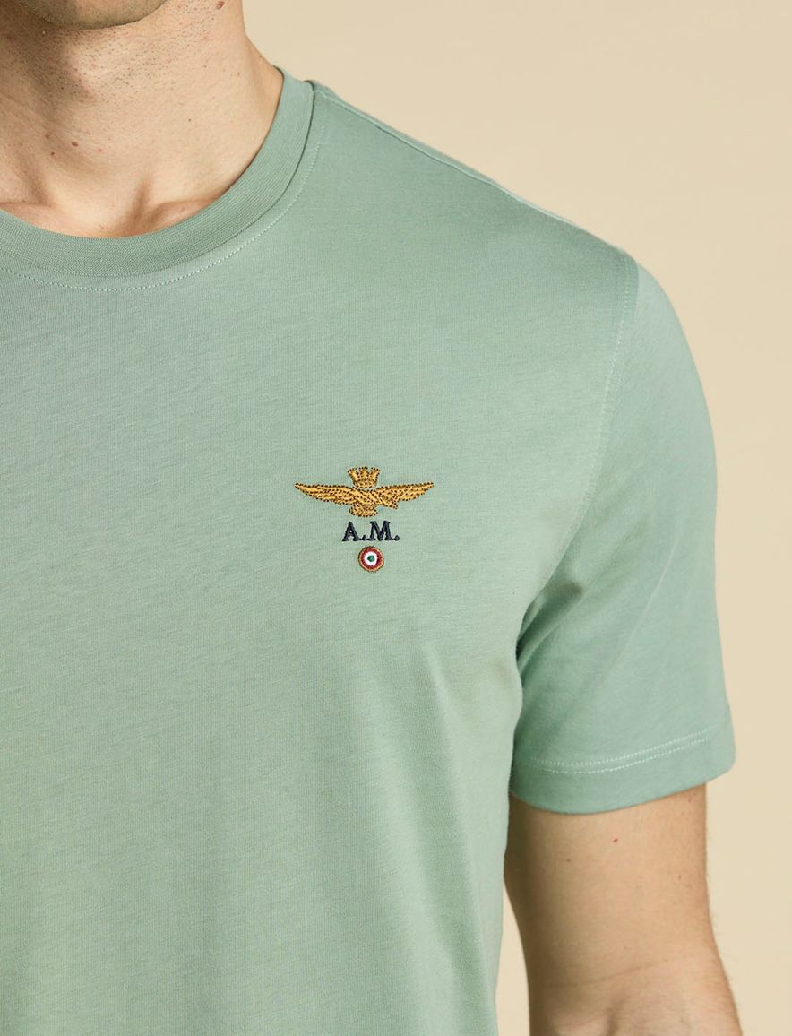 Aeronautica Militare T-shirt groen effen