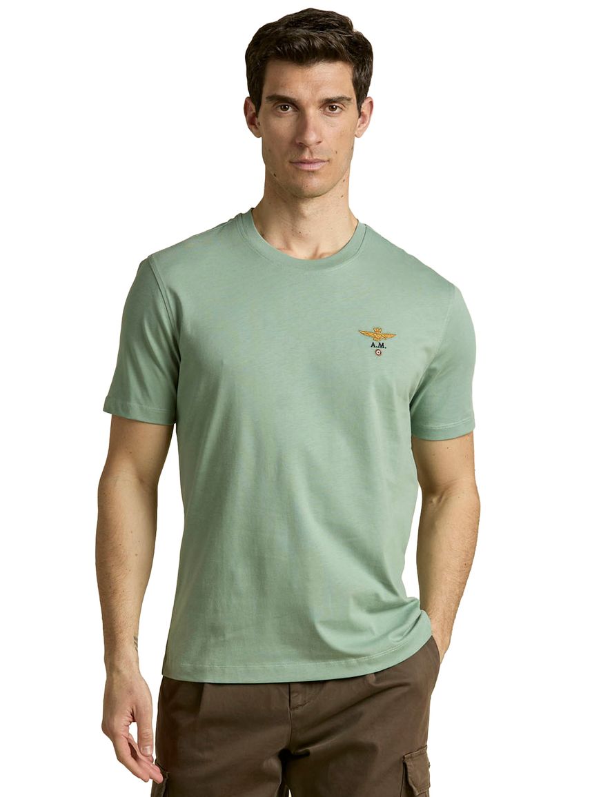 Aeronautica Militaire regular fit t-shirt ronde hals groen