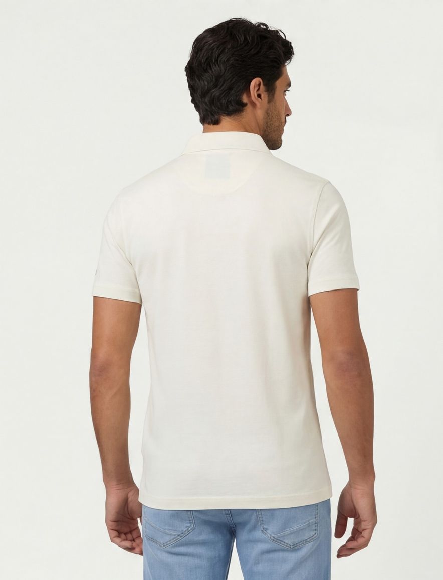 Aeronautica Militaire regular fit t-shirt ronde hals beige