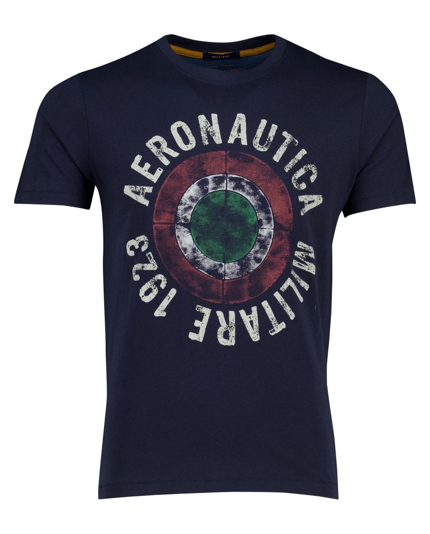 Aeronautica Militaire t-shirt donkerblauw met opdruk